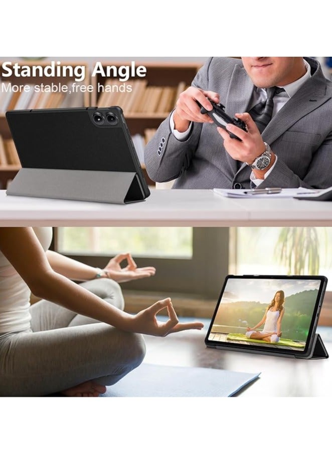 عام لحافظة Xiaomi Redmi Pad Pro 12.1، تصميم متعدد الزوايا، غلاف جلدي PU جديد ذكي مع وظيفة السكون والاستيقاظ التلقائي، غلاف رفيع متوافق مع ريدمي باد برو بحجم 12.1 إنش. - Image 4