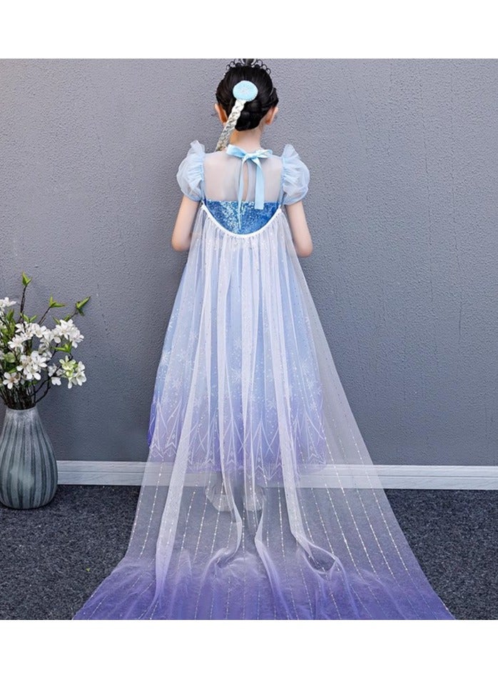 Fairytale Princess Themed Party Fancy Dress Cosplay Costume With Accessories 130cm  - Image 5