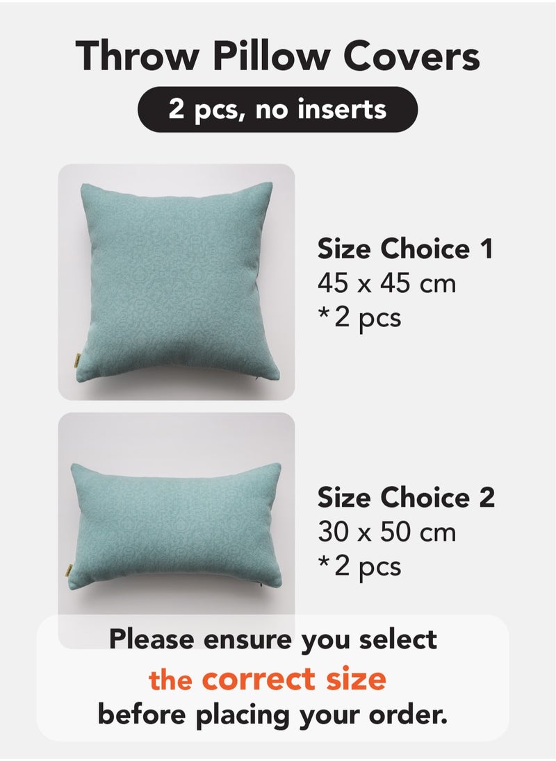 a moment Cushion Cover Throw Pillow Covers Pack of 2 Chenille Teal Decorative Throw Pillow Covers Soft Vintage Pillowcase classical and Luxurious for Sofa Living Room Bed  - Image 5