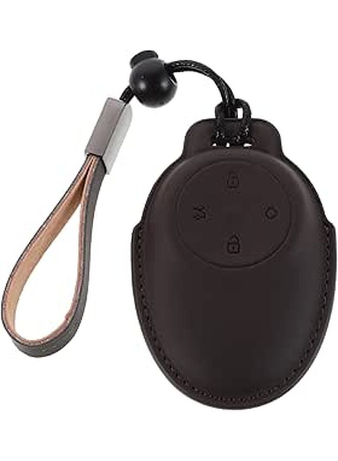 Durable PU Leather Car Key Fob Cover Elegant Design Keychain Holder For Men And Women - Image 1