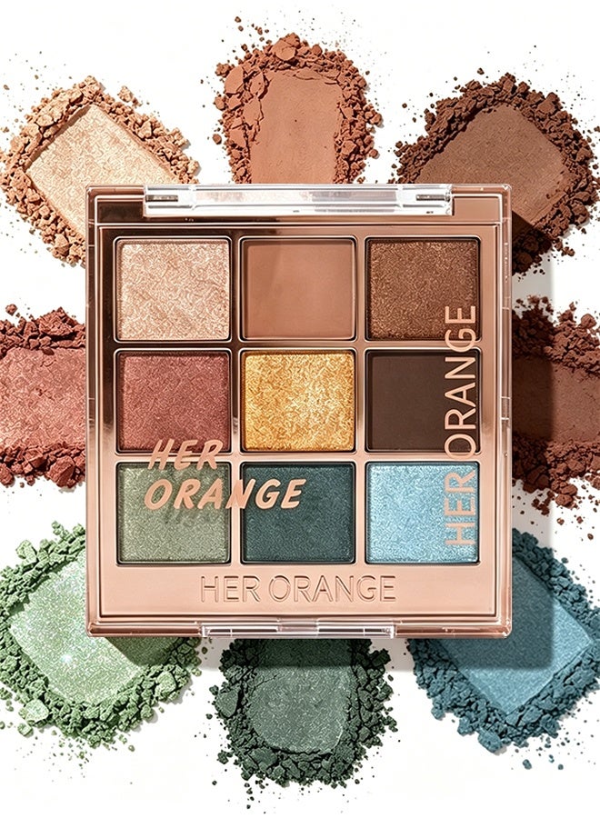 HERORANGE 9 Colors The Wizard Of Oz Eyeshadow Palette, Multi Tone Blendable Pigmented Eyeshadow Powder, Long Lasting Daily & Smoky Eye Makeup Palette 01# - Image 1