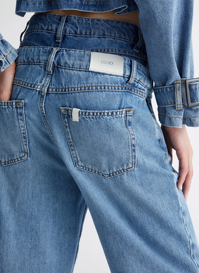 Liu Jo High-waisted straight-leg jeans