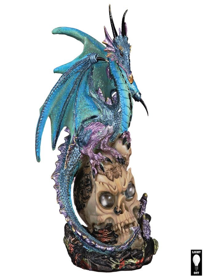 Design Toscano QS91653 Dragon Assassin on Skull Gothic Decor Statue Figurine, 7 Inch, Full Color - Image 2