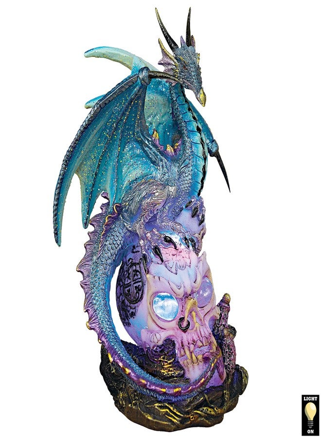 Design Toscano QS91653 Dragon Assassin on Skull Gothic Decor Statue Figurine, 7 Inch, Full Color - Image 1