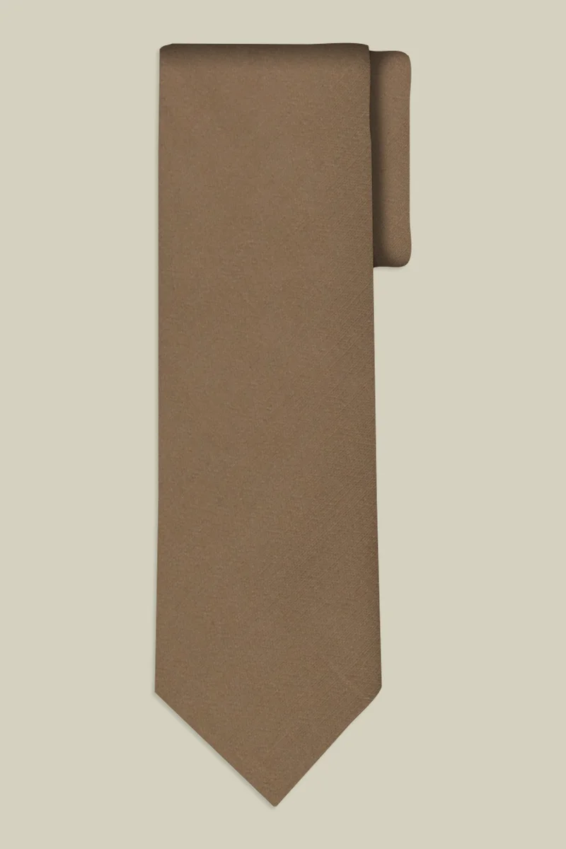 Doppelganger Men's single-colour tie - Beige