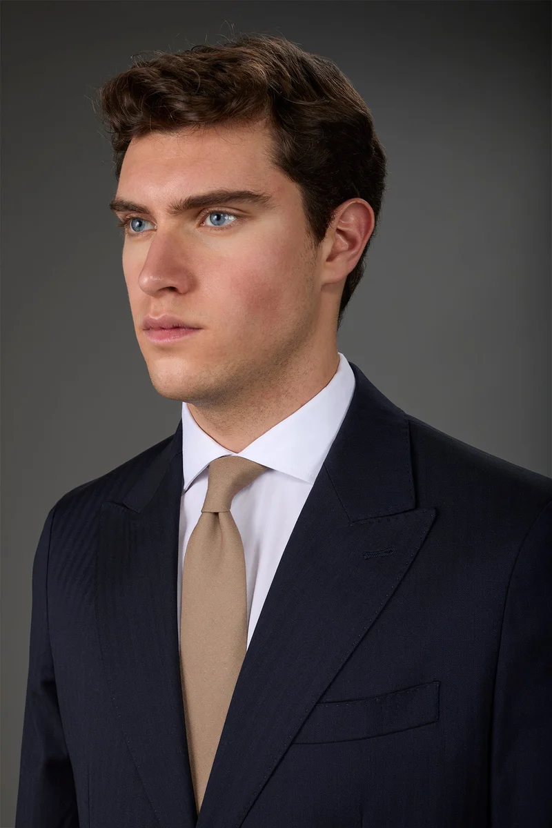 Doppelganger Men's single-colour tie - Beige