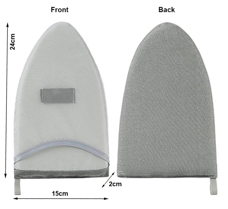 Mincer Mincer Waterproof Anti Steam Mitt with Finger Loop Heat Resistant Complete Care Protective Garment Steaming Gloves for Collars Pockets Grey Pack of 1 - Image 2