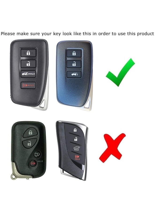 iJDMTOY iJDMTOY Gloss Finish Black Carbon Fiber Pattern Hard Shell Key Fob Cover Case - Image 2