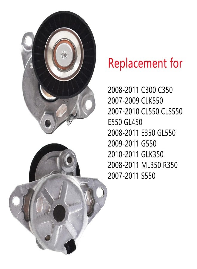 RainMan S Drive Belt Tensioner Idler Pulleys Set Replacement for Mercedes C300 C350 E350 ML350 2722000270 2722021419 2722020000 - Image 2