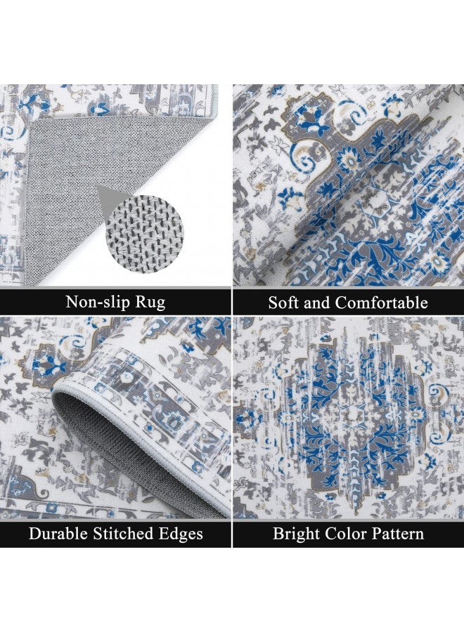 Ileading Kitchen Rugs Sets of 3 Boho Kitchen Floor Mat Carpets Non Skid Kitchen Rugs and Mats Washable Kitchen Runner Rugs for Kitchen Floor Hallway Living Room Laundry Entryway - Image 3