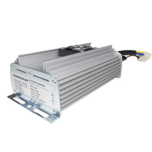 WARMCONFORT 48V 60V 72V to 12V 50A Buck Converter 600W Step Down DC to DC Converter Transformer Reducer for Golf CART Scooters & Bicycles - Image 3