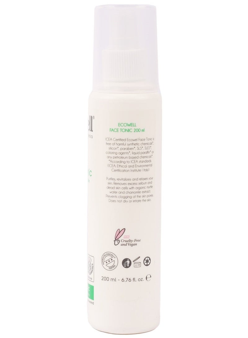 ECOWELL Organic Chamomile Face Tonic 200 ML - Image 2