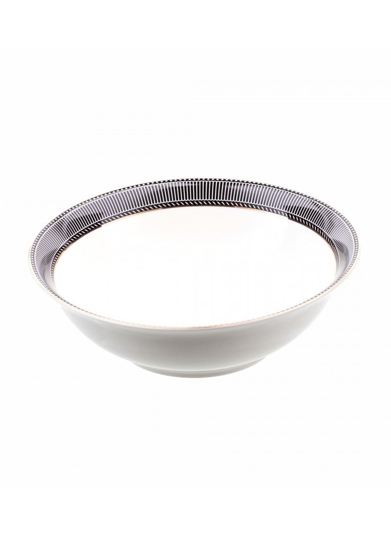 Hic Porcelain Dinner Set Black Design With Gold Line 24 Pcs  - Image 5