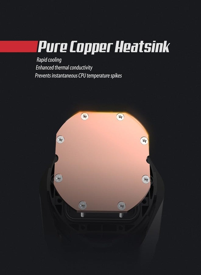 Ruix NC240 CPU Liquid Coooler (Black) - Image 4