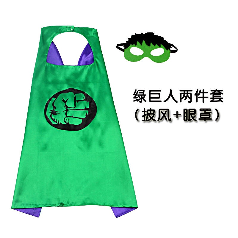 Hulk Clothes Cloak Luminous Mask Gloves Launcher Wrist Belt Performance Halloween cos Hulk Cloak - Image 1