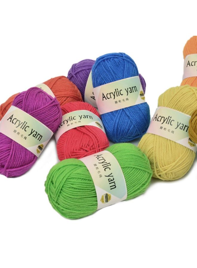 NIBEMINENT 10-Piece Acrylic Chunky Yarn Multicolour 350 x 200 50mm - Image 4