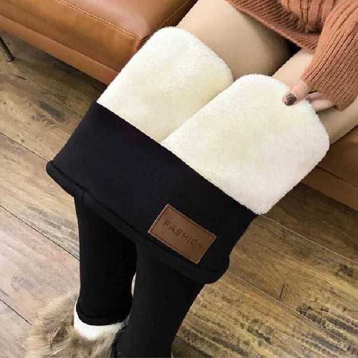 2023 New Fall/Winter Fleece-Lined Thickened High Waist Leggings Outer Wear Slim-Fit Slimming Leggings Children'S Student Trousers - Image 1