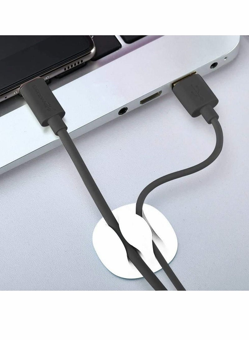 KASTWAVE Long Lasting Cable Tidy Clips Cable Management System Desktop Cord Holder Hider Charging Cable Drop Organizer for TV PC Laptop Home Office Cable Tidy Management for Home and Office - Image 3