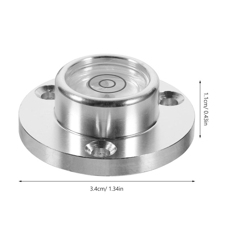 Compact Metal Bubble Level 34x20x12mm with Flange for Precision Measuring and Camper Use - Image 3