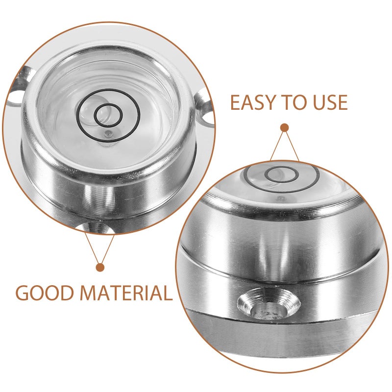 Compact Metal Bubble Level 34x20x12mm with Flange for Precision Measuring and Camper Use - Image 4