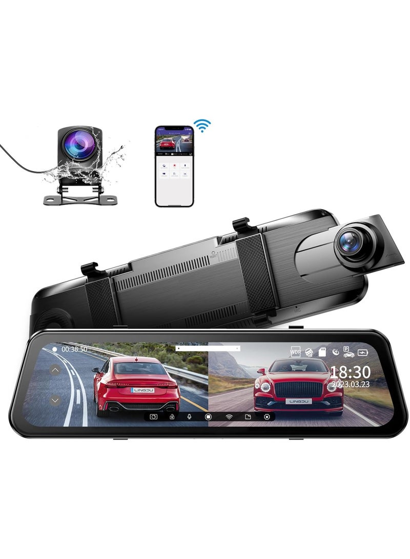 LINGDU Dash Cam Front & Rear Camera LINGDU LD2K Lingdu Cam Shot - Image 1