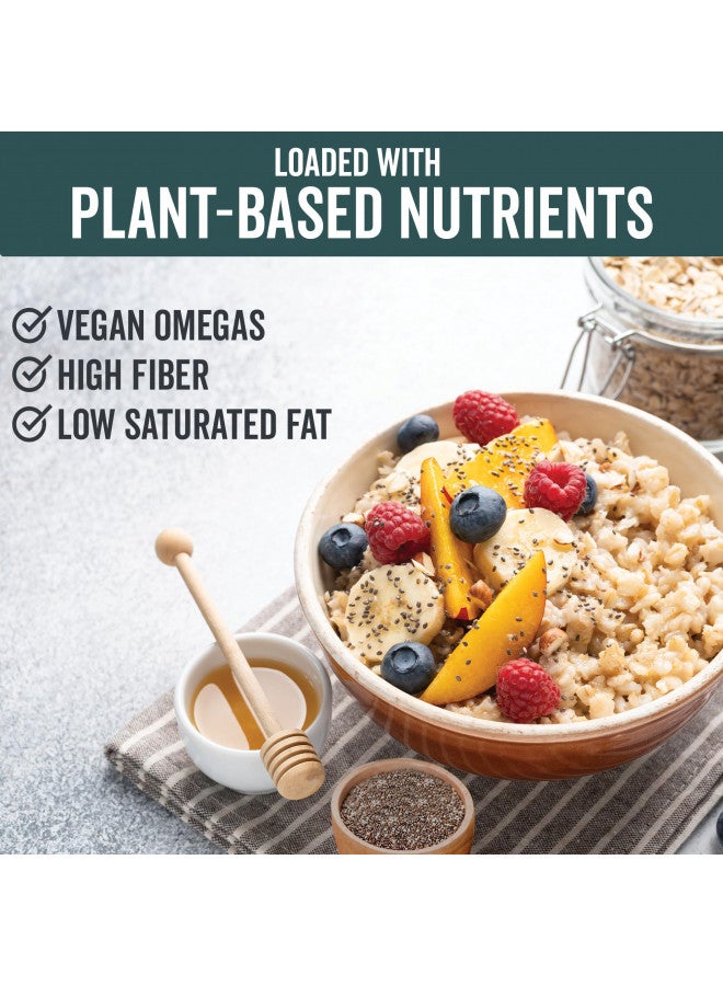 Viva Naturals Organic Chia Seeds - Plant-Based Omegas 3 and Vegan Protein, Perfect for Smoothies, Salads and Chia Puddings, Certified Non-GMO and USDA Organic, 2 lb (907 g) - Image 3