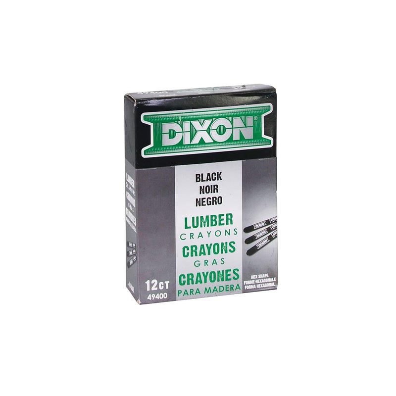 Dixon Lumber Crayons Carbon Black 12Box 49400