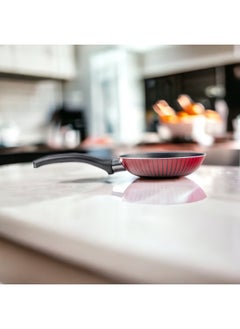 Bister Bister Classy Frying With Aluminium 2 Layered With Tefloan Coating 22 Cmdark Red  - Image 3