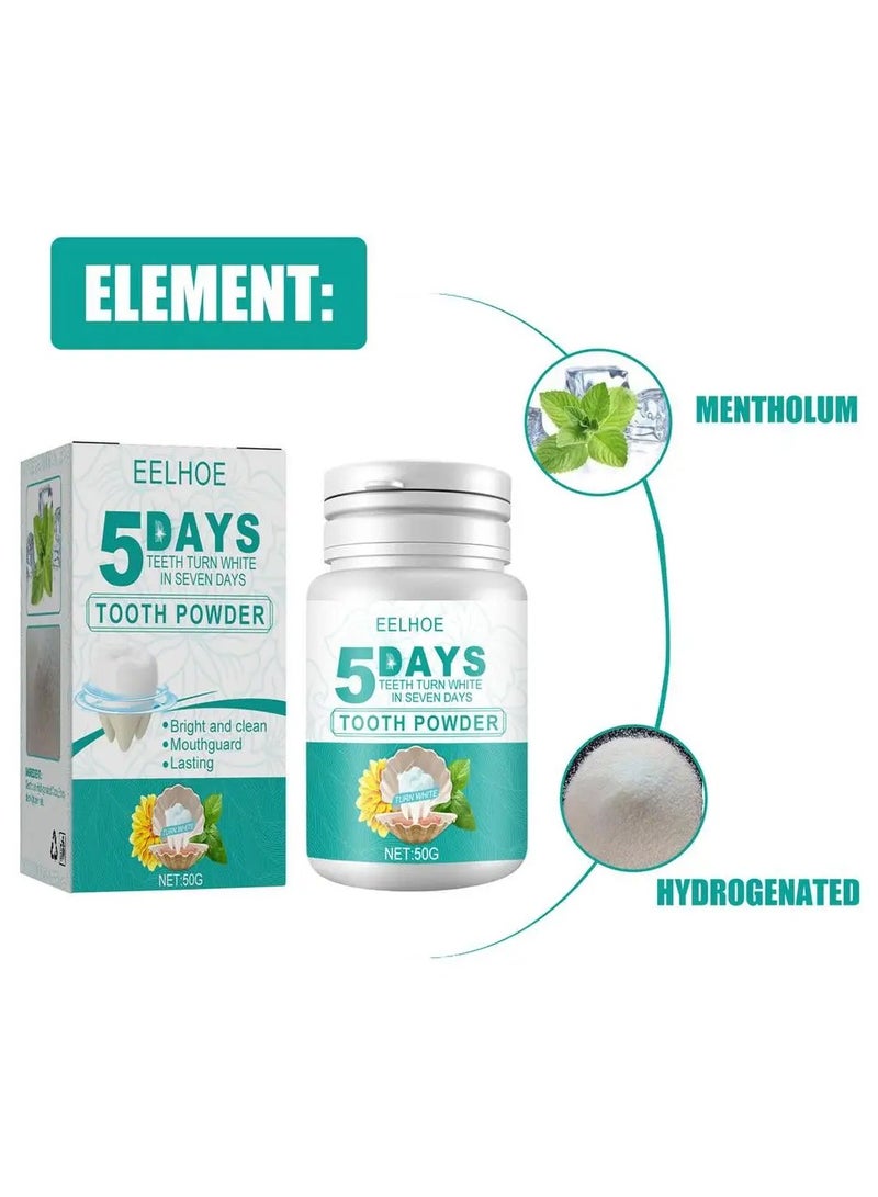 EELHOE Eelhoe 5-day Whitening Tooth Powder Whitening And Cleaning Teeth Stains Removal Of Dirt Fresh Oral Plaque Cleansing - Image 2