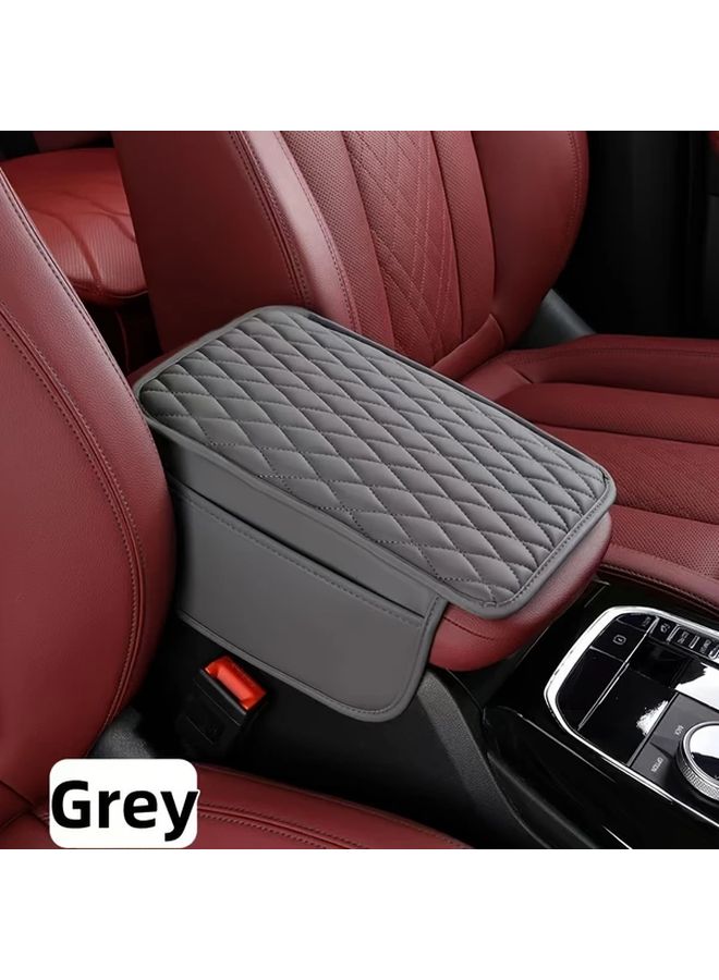Red Faux Leather Car Armrest Mat High Quality Various Colors - Image 5