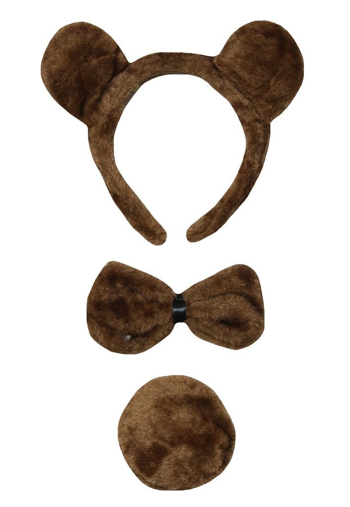 Petitebella Bear Headband Bowtie Tail 3pc Costume (Brown, One Size) - Image 4