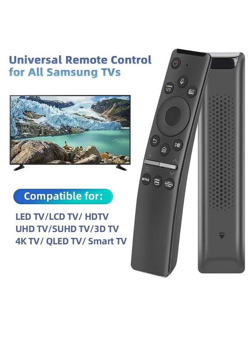 Arabest Smart Voice TV Remote, Lightweight Portable TV Remote With With Shortcut Buttons For Netflix, Prime Video, Samsung Plus Compatible With All Samsung LED QLED, (1pc, Black) - Image 2