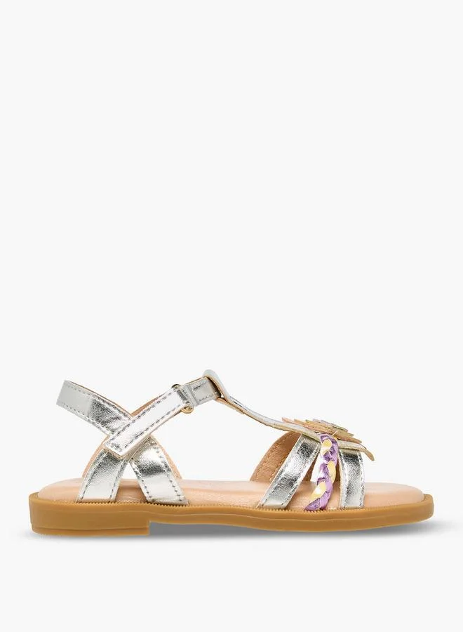 JUNIORS Girls Hook & Loop Strap Sandals