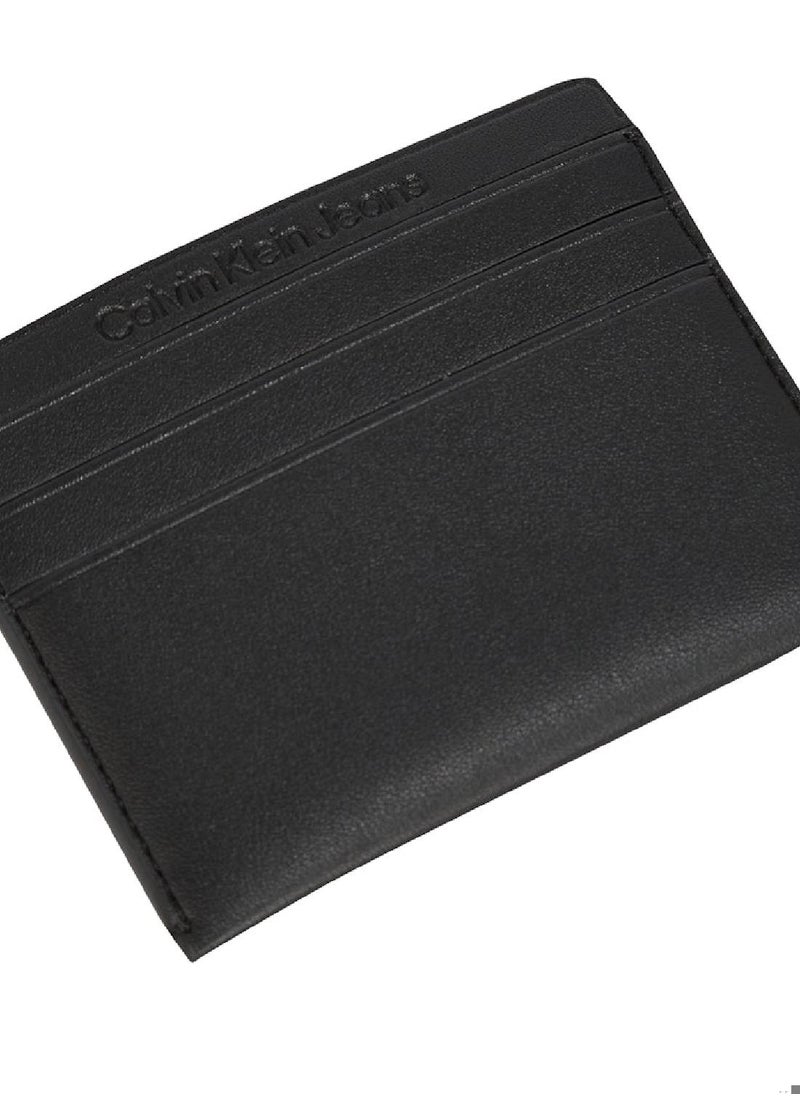Calvin Klein Jeans Women's Sculpted Cardholder - Faux Leather, Black  - Image 4
