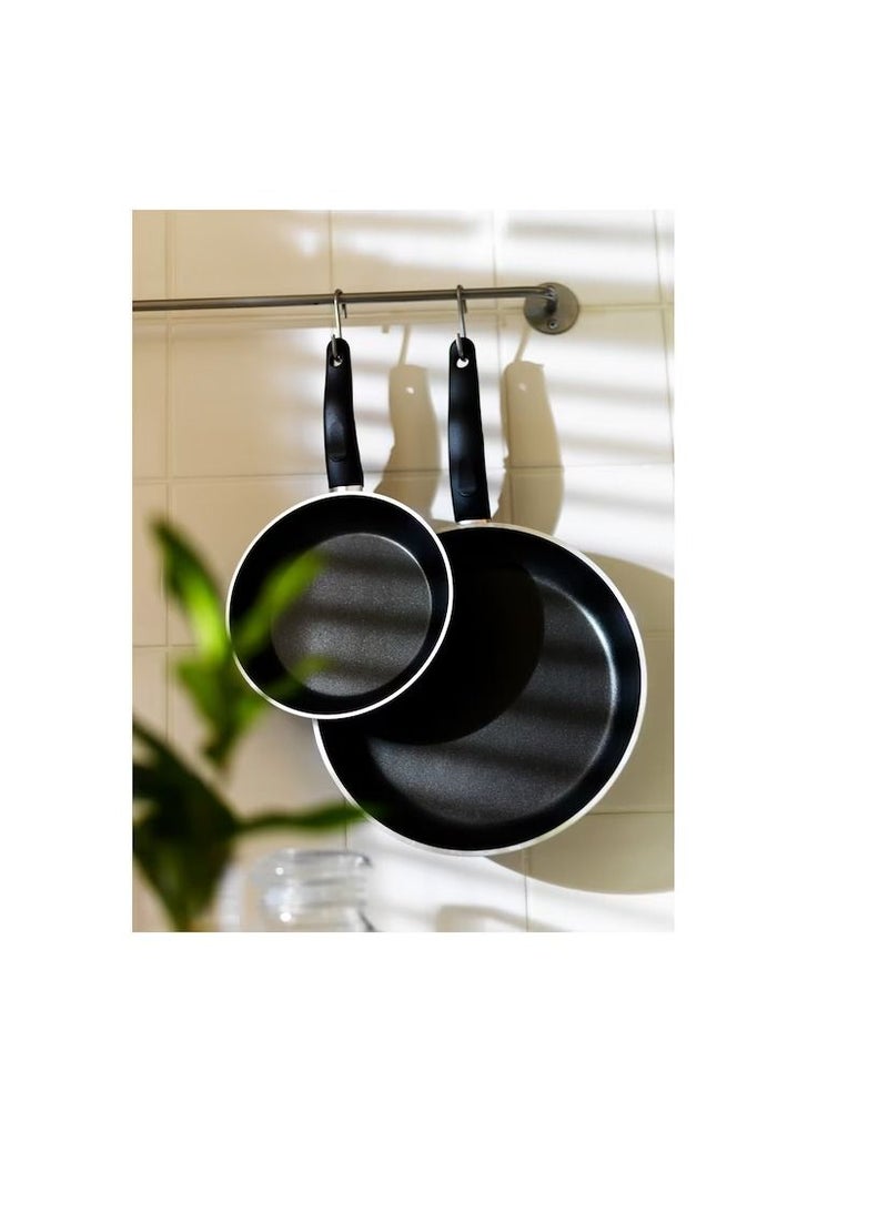 مقلاة ، طقم من 2 ، أسود - Image 3