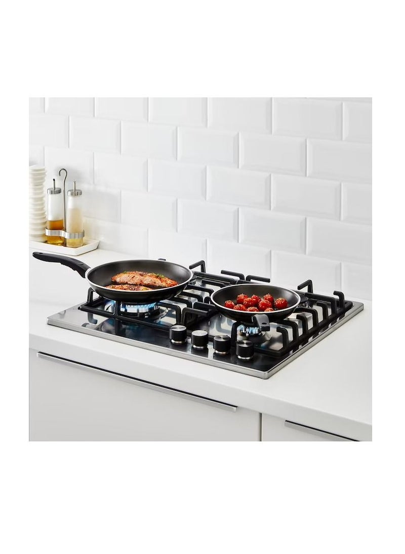 مقلاة ، طقم من 2 ، أسود - Image 2