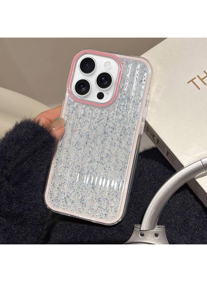 اس-توب جراب لهاتف iPhone 15 Pro، جراب هاتف هجين من مادة TPU، مموجة لامعة من البولي كربونات - Image 1