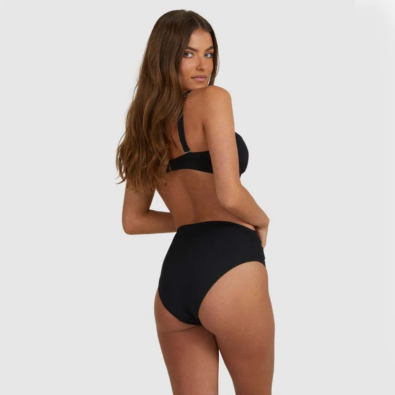Seafolly  Seafolly High Waist Wrap Front Pant In Black for Women | Best Price UAE