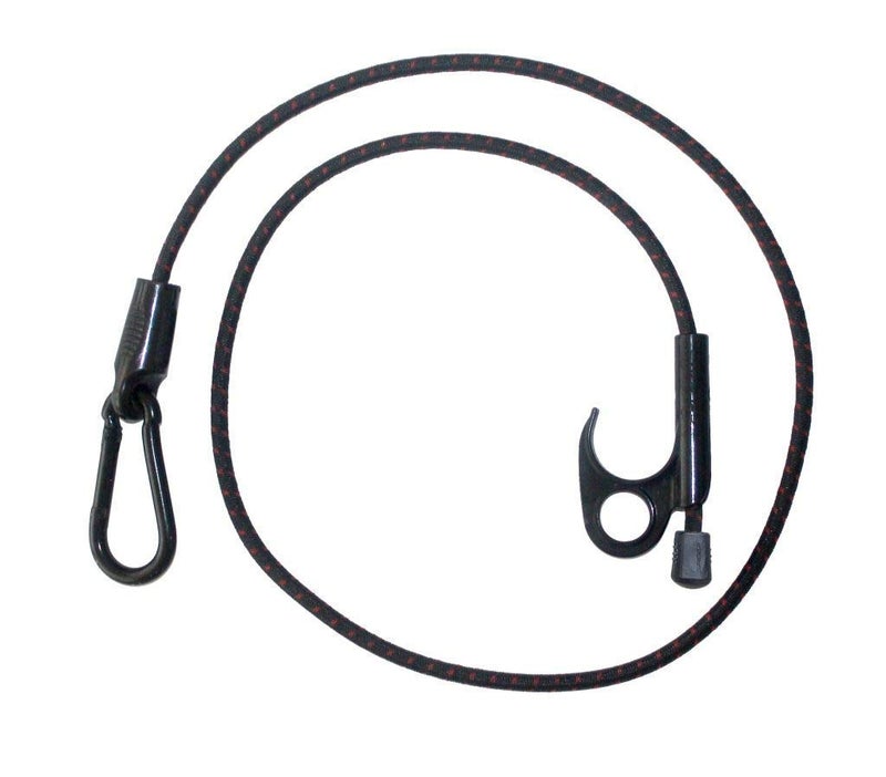 SPIDER حبال بونجي قابلة للتعديل من SPIDER مع خطاف وكارابينر، 48 بوصة غير مشدودة، 7-70 بوصة مشدودة - خطافات سريعة التعديل - أحزمة ربط ثقيلة لتحمل الظروف الخارجية، أسرة الشاحنات، النقل، الحمولة، القماش المشمع، (2 قطعة) - Image 2