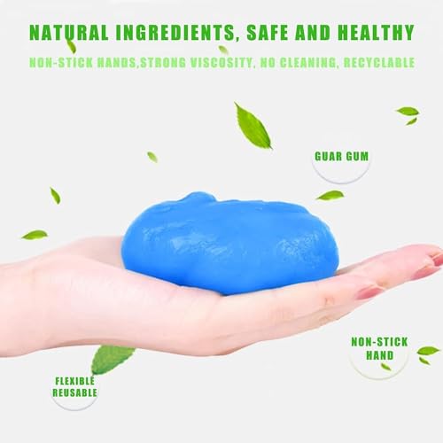 Winberg Car Cleaning Slime/Gel Pack of 2 Car Interior Cleaner and PC Tablet Laptop, Air Vents, Camera,Mobile Gel02 - Image 5