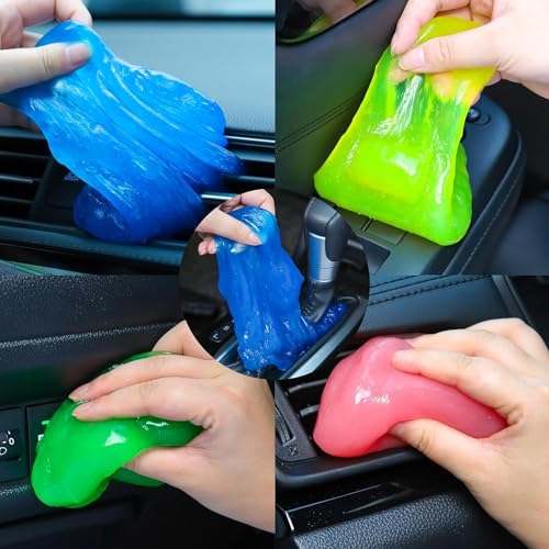Winberg Car Cleaning Slime/Gel Pack of 2 Car Interior Cleaner and PC Tablet Laptop, Air Vents, Camera,Mobile Gel02 - Image 1