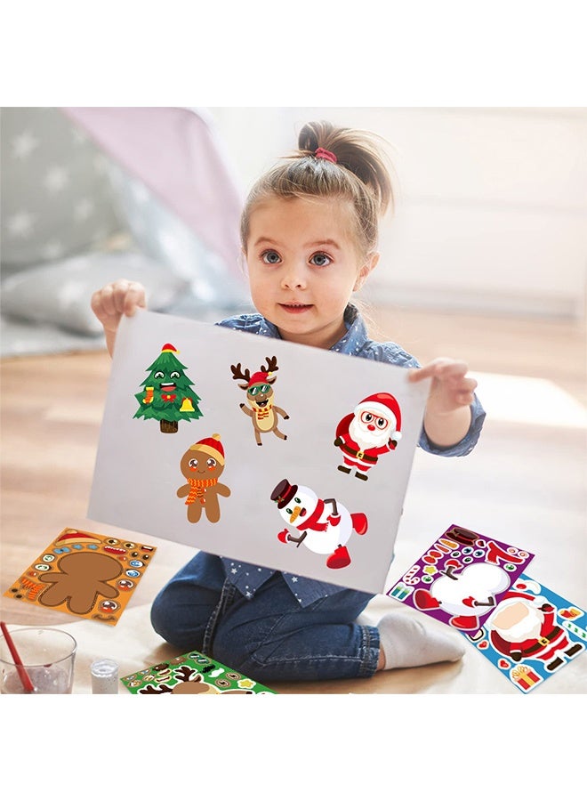 24 PCS Christmas Stickers - Toddler Stocking Stuffers | Kids Christmas Gifts for Boys Girls Grandkids,Vinyl Xmas Games Crafts Activities Party Favors Supplies - Image 4