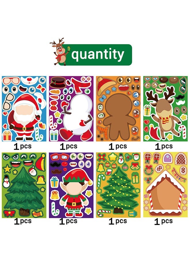 24 PCS Christmas Stickers - Toddler Stocking Stuffers | Kids Christmas Gifts for Boys Girls Grandkids,Vinyl Xmas Games Crafts Activities Party Favors Supplies - Image 3