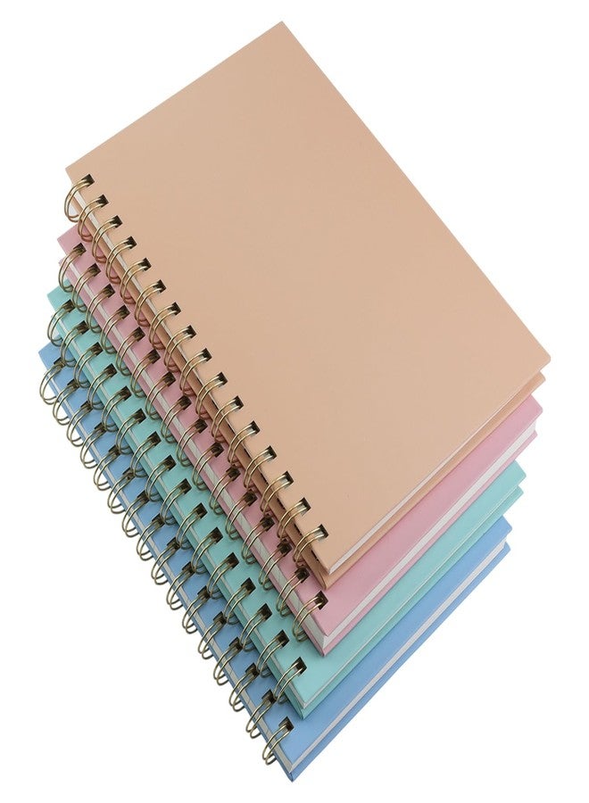 Aacehlh 4 Pack Hardcover Spiral Notebook 5.7”x 8.5”, 80 Sheets/160 Pages College Ruled Notebook, 100 GSM Thick Paper, A5 Lined Journal for Work, School Supplies, Home & Office, Writing Notes - Image 1
