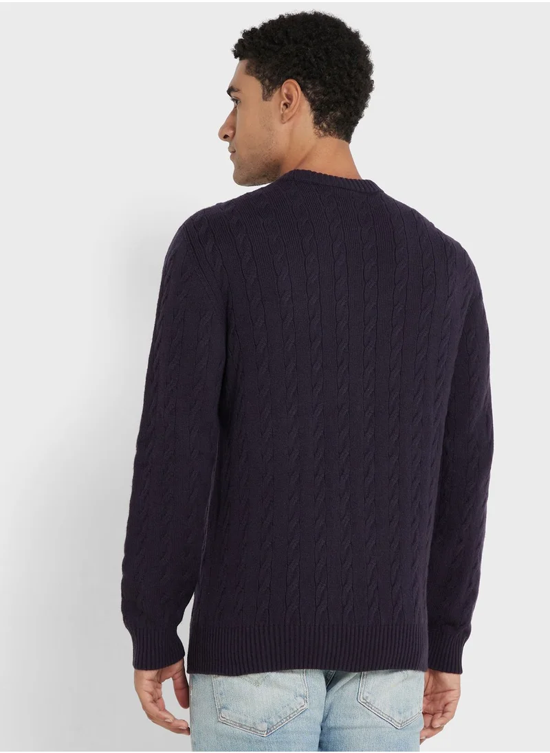 LACOSTE Essential Crew Neck Sweater
