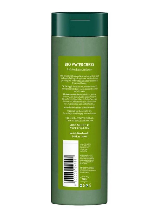 Biotique Biotique Bio Watercress Fresh Nourishing Conditioner, 180ml  - Image 2