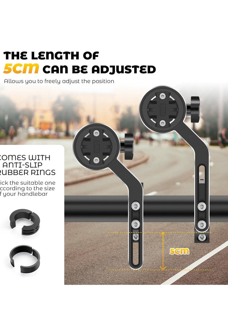 SYOSI Bicycle Seat Post Bracket Support, Bike Computer Mount Compatible with Garmin GPS, CNC Aluminum Handlebar 22-35mm Stand Holder  - Image 2