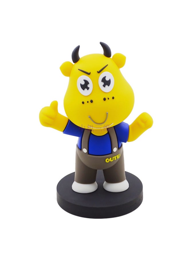 Cartoon PVC Doll Custom Mold Open Soft Rubber Enterprise Mascot Blind Box Doll 3D Stereo Ornaments Tide Play Custom Made-Color:Three-year Warranty Welcome Inspection-Height:Cute Shake Head Doll - Image 5