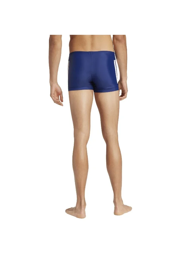 Adidas DKBLUE/WHITE 3 Stripes Swim Boxers for Men | Best Price UAE