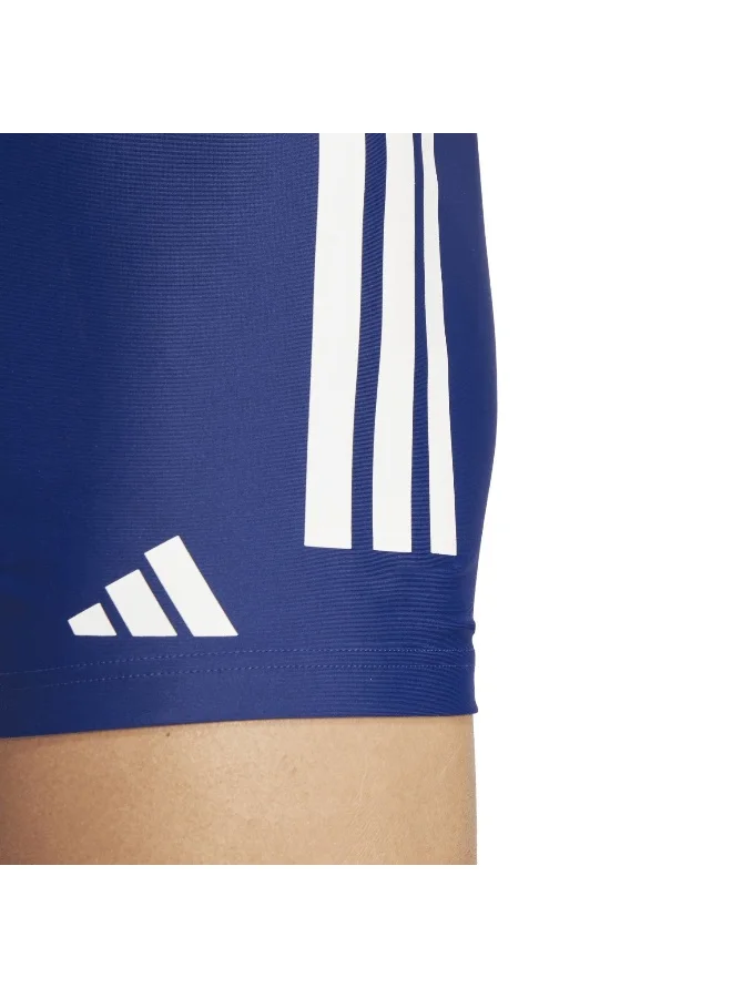 Adidas DKBLUE/WHITE 3 Stripes Swim Boxers for Men | Best Price UAE